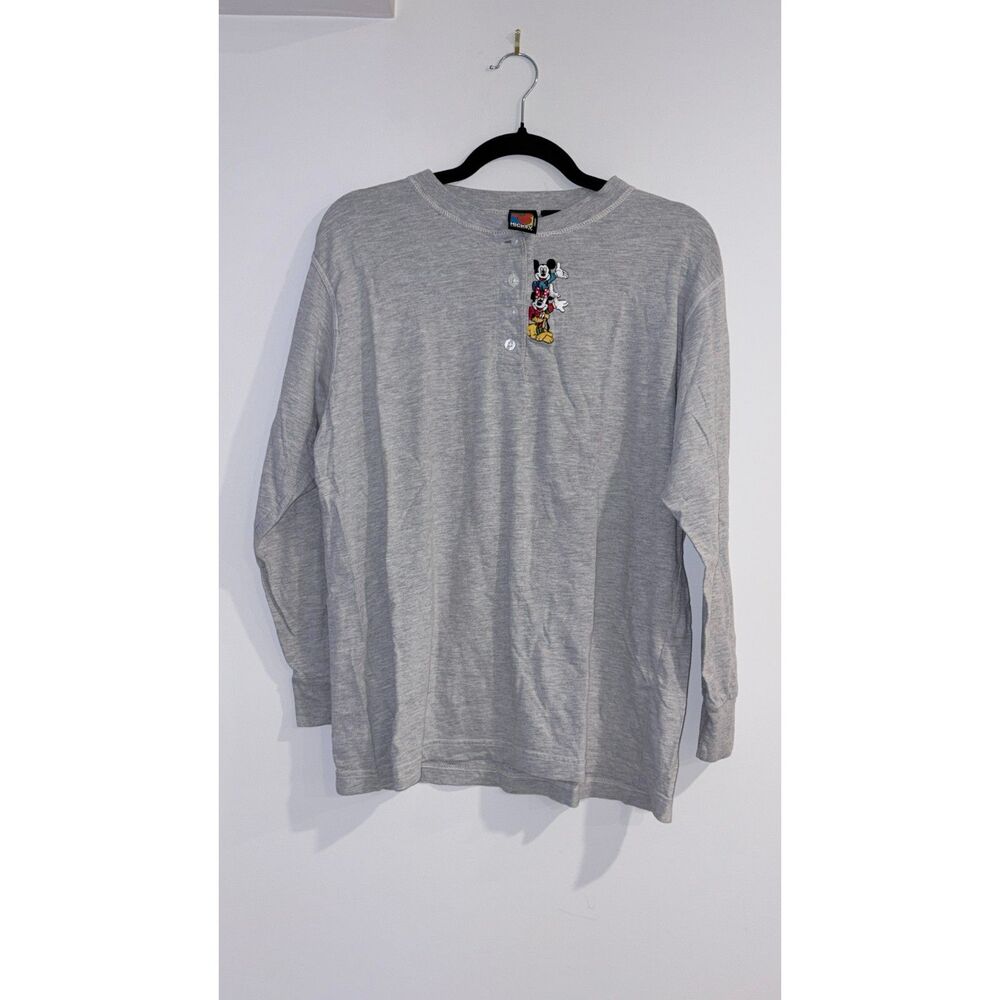 Vintage 90s Mickey Unlimited Disney Henley Shirt Men’s Medium